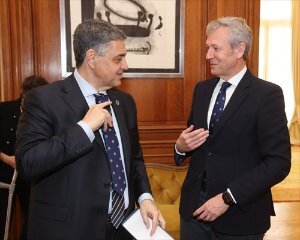 El presidente de la Xunta, Alfonso Rueda, mantiene un encuentro con el jefe de gobierno de la Ciudad Autónoma de Buenos Aires.