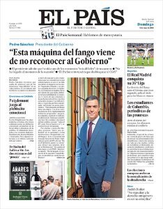 Portada de El País 5 de mayo de 2024