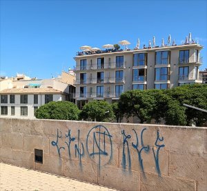 ARCA pide la limpieza "inmediata" de los grafitis aparecidos en el Baluard del Príncep de Palma