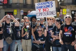 Nueva manifestación de funcionarios de prisiones en Barcelona