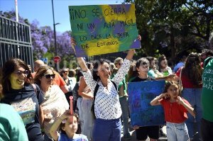 Huelga de los profesores por los recortes en la educación (Málaga)