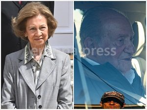 La Reina Sofía reaparece con su mejor sonrisa mientras el Rey Juan Carlos sigue en Sanxenxo