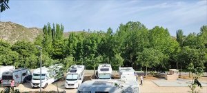 El área de autocaravanas 'Sierra Blanca' de San Esteban de Litera (Huesca) celebra su décimo aniversario